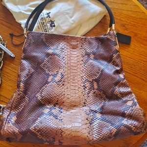 Coach Phoebe shoulder bag in snakeskin embossed leather